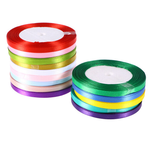 6Mm 25 Yard Polyester Seidenband Dunkelviolett 2