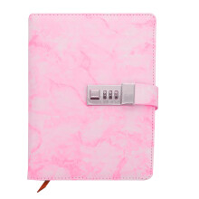 2Stk Rosa Notizbuch Mit Zahlenschloss Studententagebuch Und Notizblock