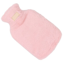 2Stk Kompakte Hot Water Bag, Weicher Überzug, Pink, Für & Outdoor