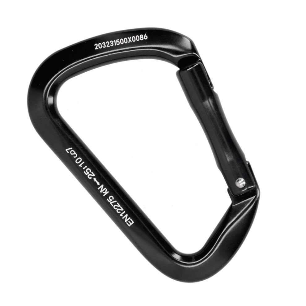 7075 Aluminum D Shape 25Kn Carabiner For Mountaineering Rock Climbing Safety 4661359777737