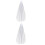 2Pcs Simple Elegant Wedding Veil With Comb Pure White 0.8 M 6