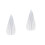 2Pcs Simple Elegant Wedding Veil With Comb Pure White 0.8 M 5