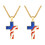 2Stk Männerschmuck Anhänger Golden Robust 2