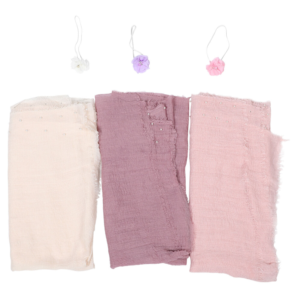 Set Of Swaddles For Newborns Soft Blanket With Headbands Totority