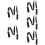 5Pcs Durable Grey Ski Carry Straps Adjustable Shoulder Sling for Skis 10