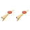 2Stk Goldene Necktie Clips Hochzeit Männer Geschenk 6