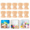 20Pcs Kitchen Wooden Egg Holders Khaki Natural Egg Tray for Breakfast 4