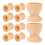 20Pcs Kitchen Wooden Egg Holders Khaki Natural Egg Tray for Breakfast 6