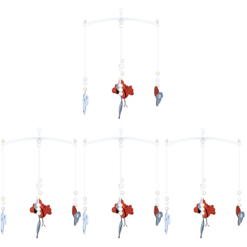 4Pcs Mobile Felt Wind Chimes Assorted Colors Nursery Decor 1