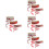 12 Rolls Valentine's Day Heart Pattern Ribbon For Wrapping 6