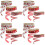 12 Rolls Valentine's Day Heart Pattern Ribbon For Wrapping 5