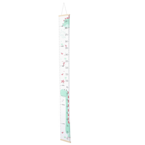 2Pcs Dinosaur Canvas Growth Chart For Kids Height Measurement