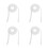 4Pcs Adjustable Satin Wedding Dress Sling Replacement Strap 9