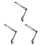 3Pcs Portable Black Metal Webcam Clamp Desktop Stand for Stable Use 2