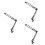 3Pcs Portable Black Metal Webcam Clamp Desktop Stand for Stable Use 6
