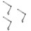 3Pcs Portable Black Metal Webcam Clamp Desktop Stand for Stable Use 7