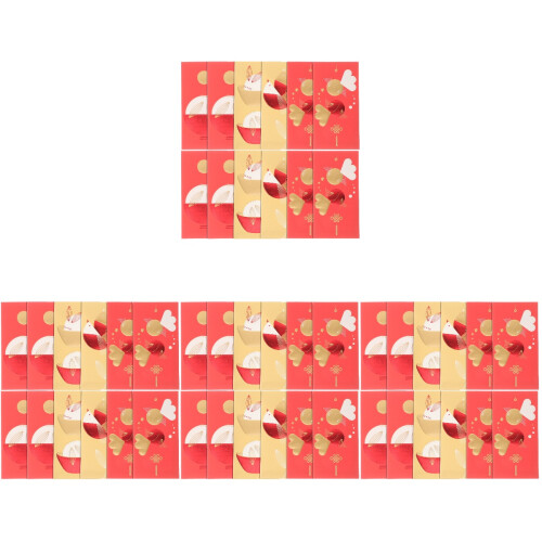 48 Pezzi Buste Rosse Per L'Anno Hong Bao 1