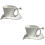 2 Set Tazza Da In Con Piatto 7