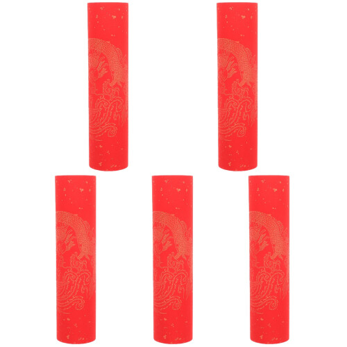 5 Rolls Calligraphy Red Paper Chinese Blank Writing Paper 1