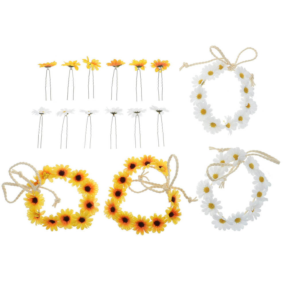 32 Pezzi Sposa Fiori Mollette Cerchietti-image