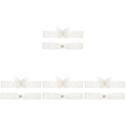 8 Pezzi Reggicalze Sposa In Con Fascia 1