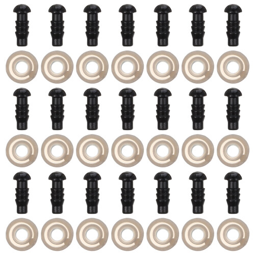 200 Pezzi Occhi Sicurezza In 5Mm Con Guarnizione