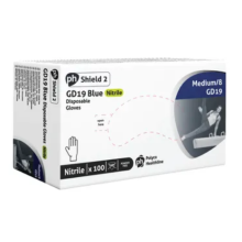 Shield Nitrile Gloves Medium Blue (100 Pack) GD19