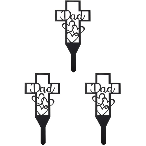 3 Pezzi Dad Design Cimitero Puntale Per Esterni Decorativo 1