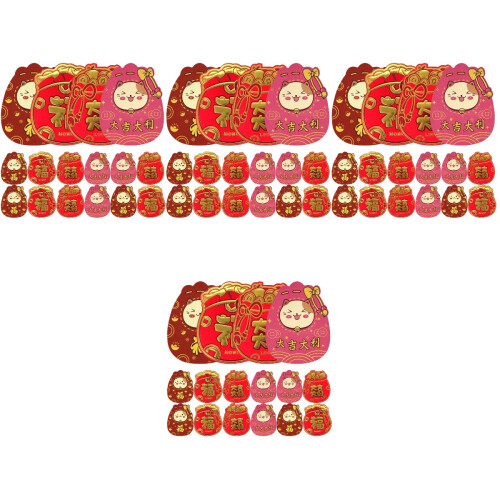 96 Pezzi Busta Per L'Anno Hong Bao Misto 2