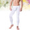 Men's Thermische Basislaag Broek Legging M Wit 6