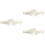 3St Wedding Belt Set Bruid in Kant As Shown, Design 6