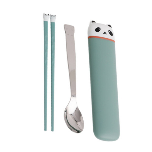 3 Peças De Utensílios Com De Urso