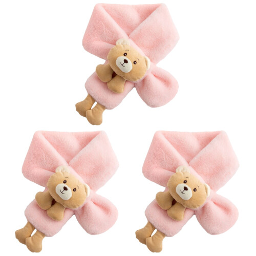 3 Unidades De Lenço Com Design De Urso Para Bebê Inverno 1