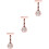 3Pcs Relógio De Para Decorativo 8