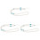 3Pcs Colar Para Com Corrente Longa E Pingente Crucifixo 2