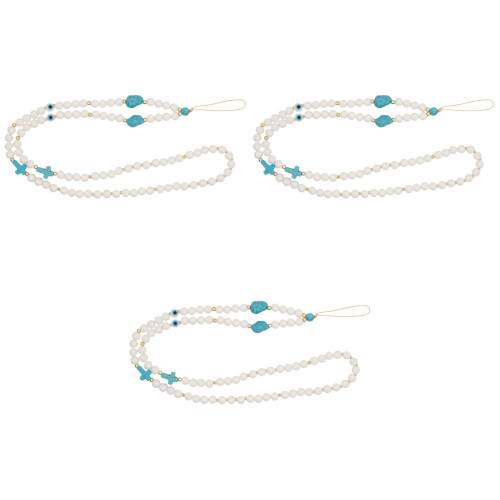 3Pcs Colar Para Com Corrente Longa E Pingente Crucifixo 2