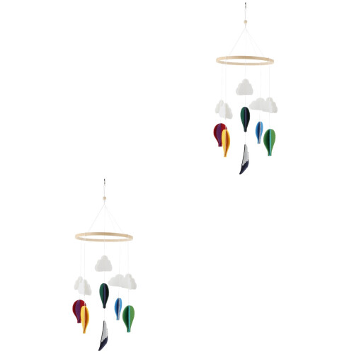2 Pcs Pingente Móbile Berço Decorativo Infantil 2