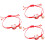 3 Peças Pulseira Trançada De Tricô Para Crianças ( ) 6