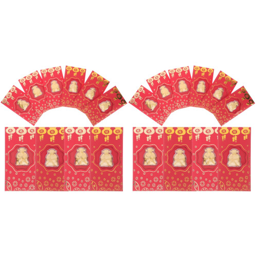 20 Unidades De Envelopes Vermelhos Chinês Para Dinheiro 1