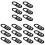 18 Unidades Capa Para Webcam De Laptop Preto 3