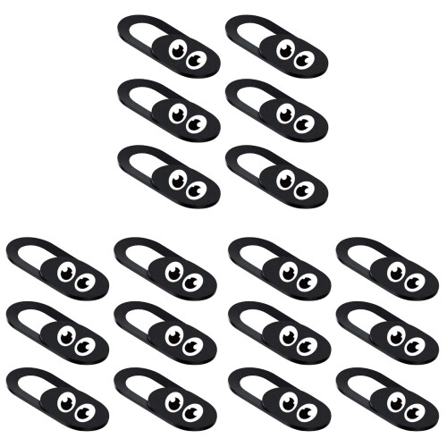 18 Unidades Capa Para Webcam De Laptop Preto 2