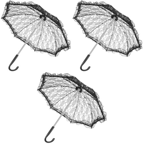 3 Unidades Guarda-Chuva De Vintage Para 2