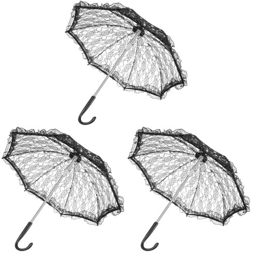 3 Unidades Guarda-Chuva De Vintage Para 1