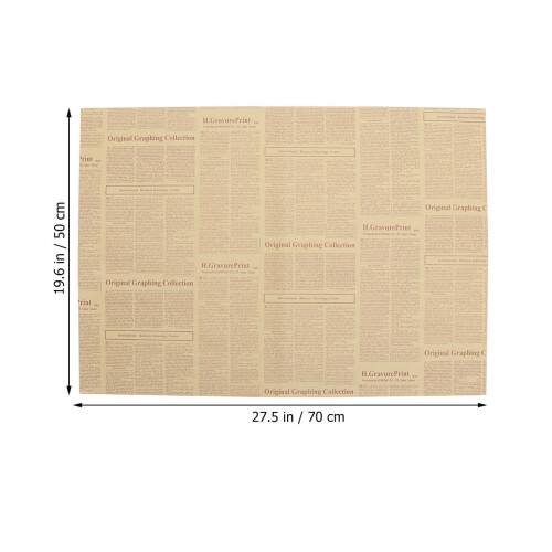 80 Folhas Papel Kraft Vintage Para E Embalagens