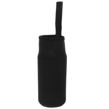 4 Unidades Bolsa Garrafa Aço Inoxidável 6,8 X 19 Cm Preto