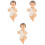 3Pcs Jesus Figurinha Artesanato Casa 3