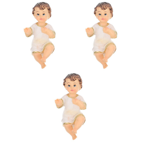 3Pcs Jesus Figurinha Artesanato Casa 2