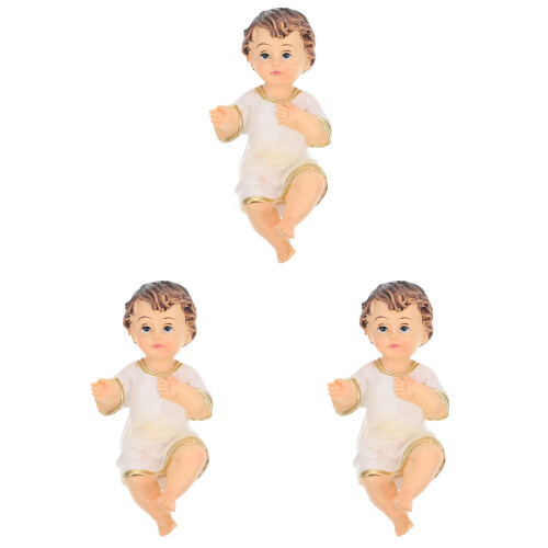 3Pcs Jesus Figurinha Artesanato Casa 1