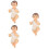 3Pcs Jesus Figurinha Artesanato Casa 7