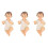 3Pcs Jesus Figurinha Artesanato Casa 4
